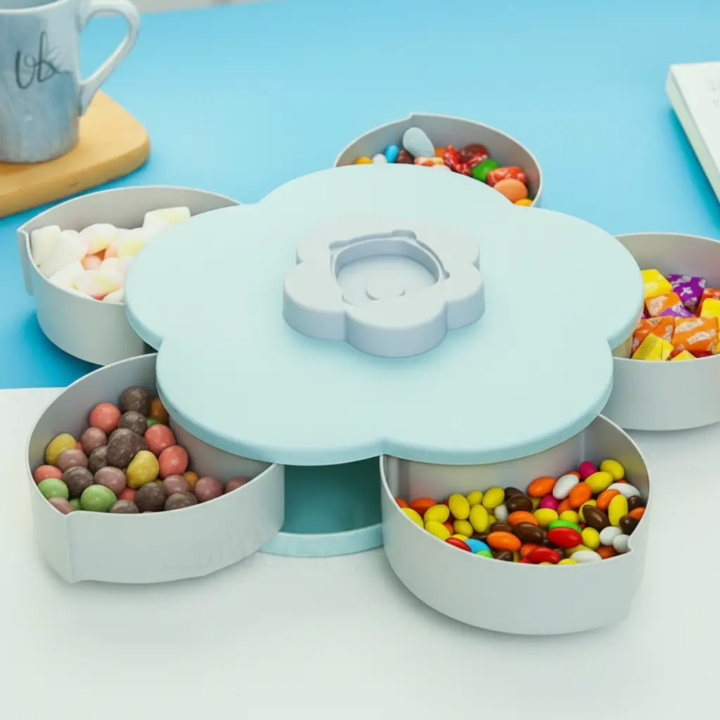 Rotating Petal Tray Kitchenware Serving Trays