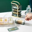4-Box Cosmetic Organizer Tray Tower Home & Organisation Household Storage Caddies