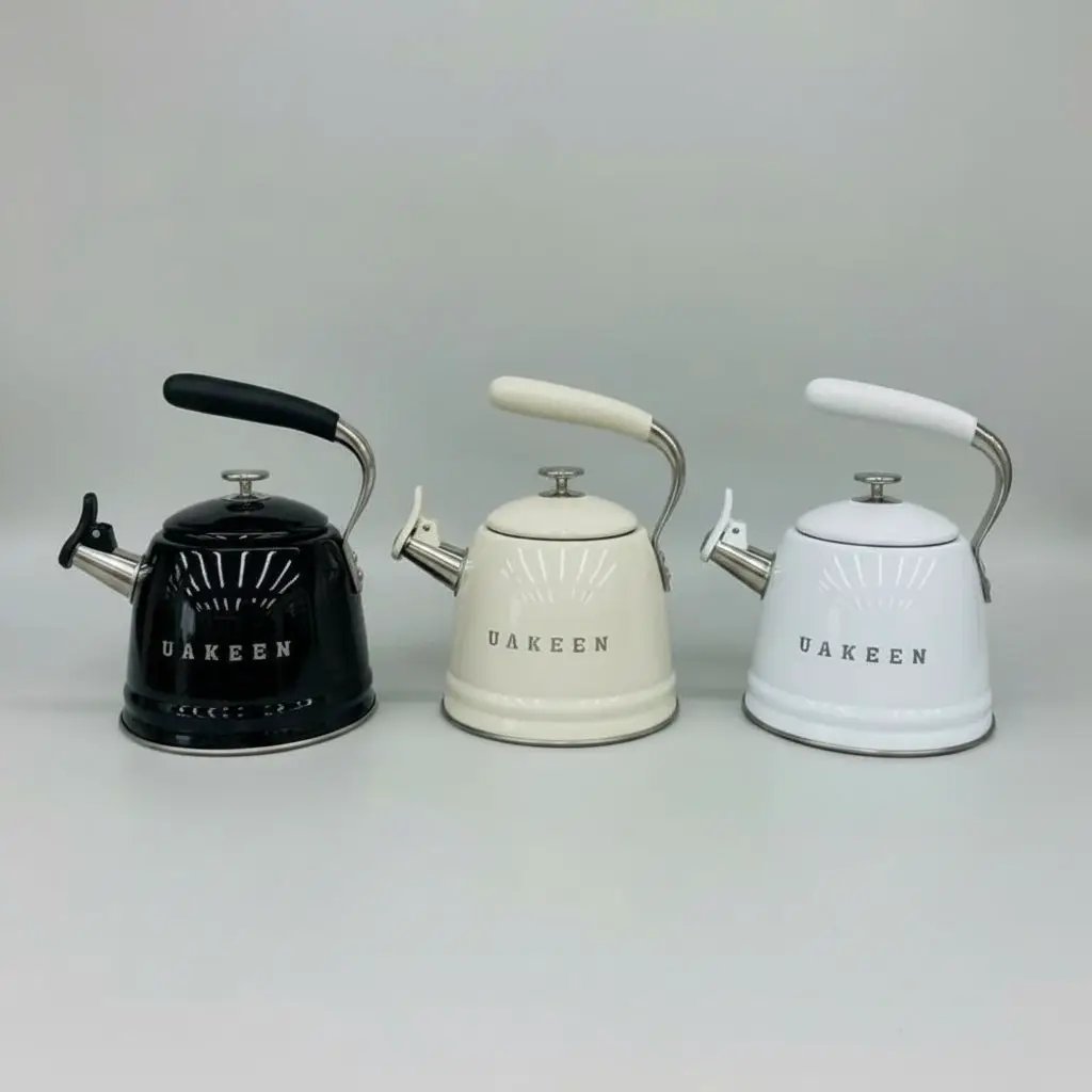 Uakeen Germany Retro Whistling Kettle Kitchenware Stovetop Kettles