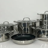 Uakeen Germany 10pc Stainless Steel Cookware Set VK32 Cookware Cookware Sets