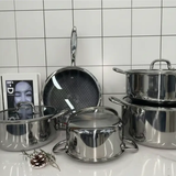 Uakeen Germany 10pc Stainless Steel Cookware Set VK32 Cookware Cookware Sets