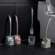 Long Handle Toilet Brush Set with Base Bathroom Toilet Brush & Holder Sets