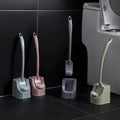 Long Handle Toilet Brush Set with Base Bathroom Toilet Brush & Holder Sets