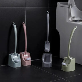 Long Handle Toilet Brush Set with Base Bathroom Toilet Brush & Holder Sets