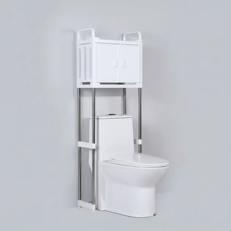 Over The Toilet Storage Rack with Cabinet Bathroom Storage Over-the-Toilet Caddies