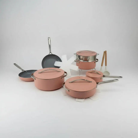 7-Piece Ceramic Coated Cookware Set Cookware Cookware Sets