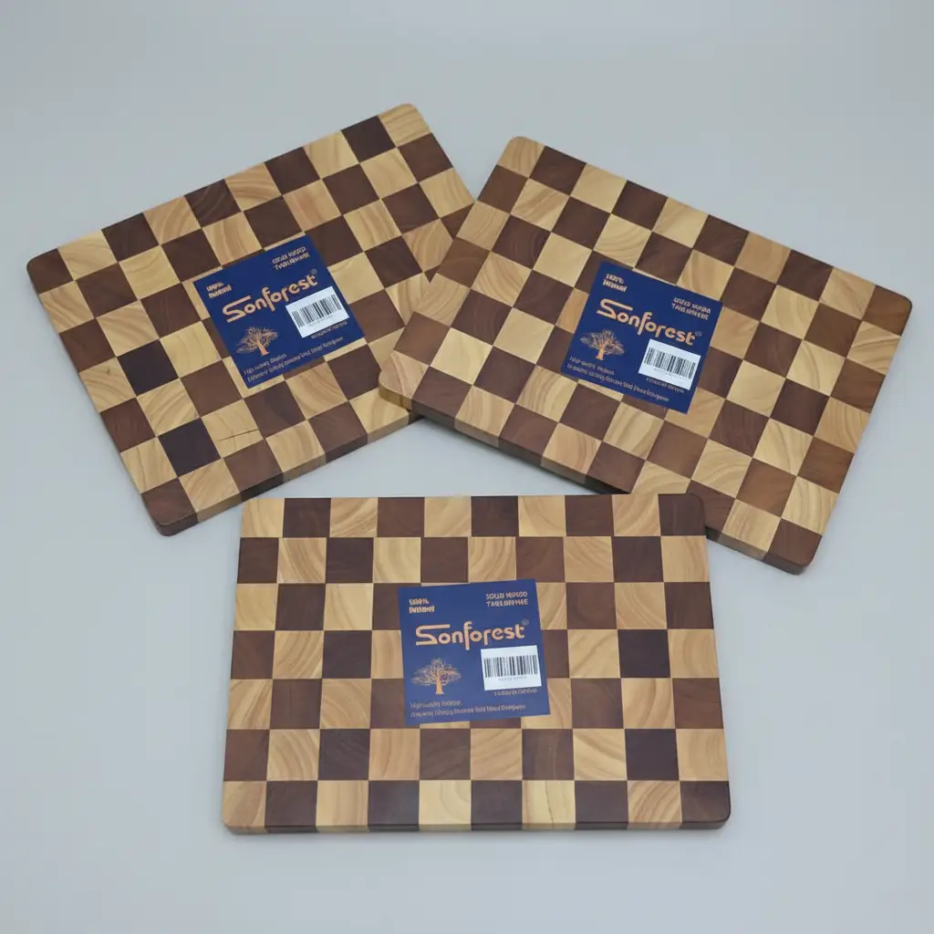 Acacia Wood Checkerboard Cutting Board Cutting Board Cutting Boards