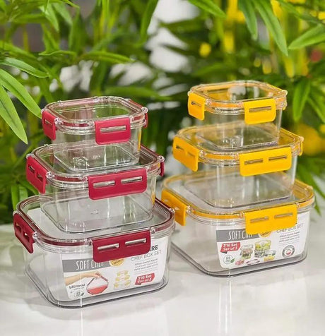 3-Piece Stackable Food Storage Containers Food Storage Food Storage Containers