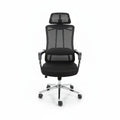 High-Back Mesh Office Chair with Headrest & Chrome Frame Office Chair Office Chairs