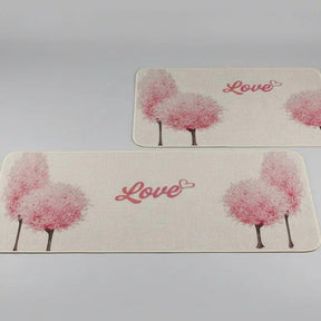 2pc Rubber Kitchen Mats Set Kitchen Mats Rugs