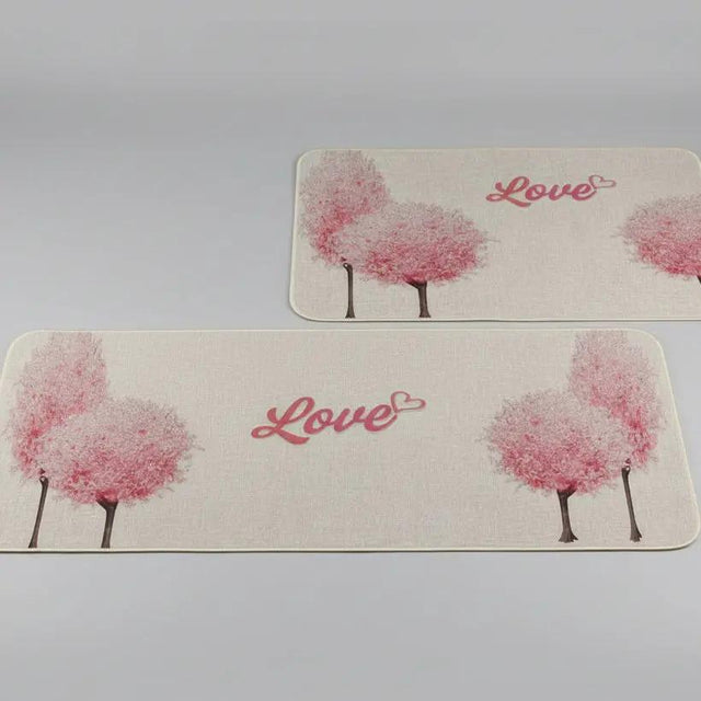 2pc Rubber Kitchen Mats Set Kitchen Mats Rugs