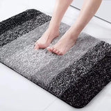 Shaggy Striped Bathroom Mat 50x80cm Bathroom Accessories Bath Mats & Rugs
