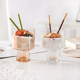Snow Mountain Tulip Crystal Glass Cup Glassware Tumblers