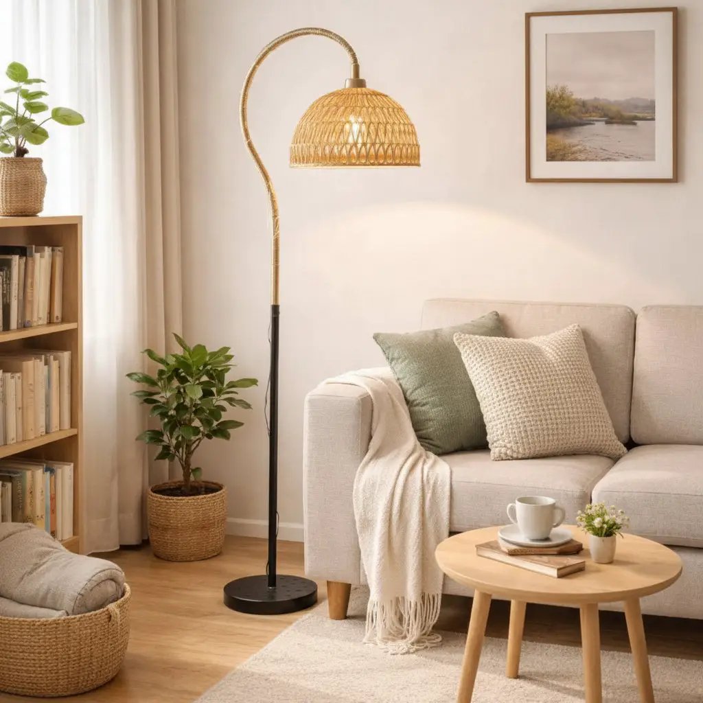 Rustic Style Floor Lamp 160cm Floor Lamps Floor Lamps