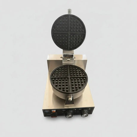 Commercial Electric Single Head Round Waffle Maker Commercial Kitchen Equipment Waffle Irons