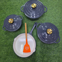 7pcs Enamel Cast Iron Cooking Pot Set Cookware Cookware Sets