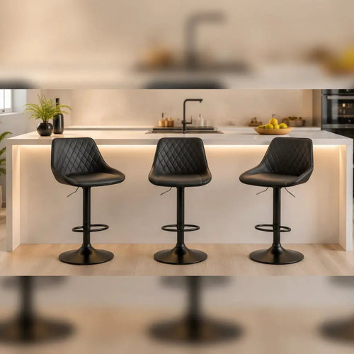 Black Counter Stools (Set of 2) Bar Stools & Counter Stools Bar Stools