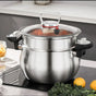 2-in-1 Triply Stainless Steel Pressure Cooker & Steamer Cookware Pressure Cookers