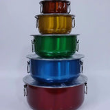 Stainless Steel Serving Pot Set of 5 Cookware & Pots Casserole Dishes