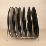 Black & White Ceramic Dinner Plates Set of 6 Kitchenware Plates