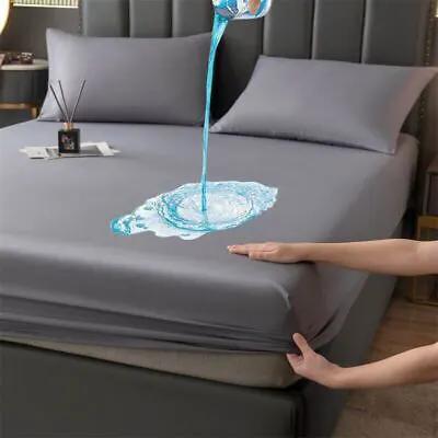 Waterproof Bamboo Fitted Sheet & Mattress Protector Bedding Mattress Protectors