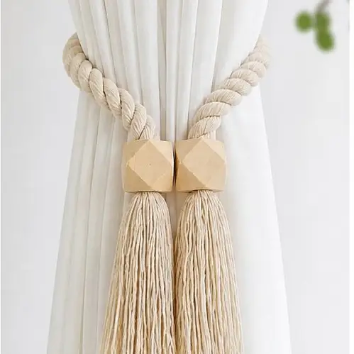 Adjustable Curtain Tiebacks Rope Curtain Accessories Curtain Tiebacks