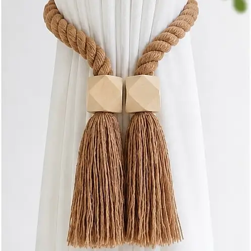 Adjustable Curtain Tiebacks Rope Curtain Accessories Curtain Tiebacks