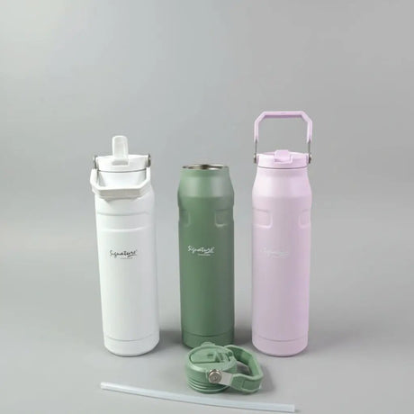 Vacuum Flask 1000ml with Straw Flasks & Bottles Thermoses