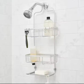 3-Layer Aluminum Shower Caddy Home Storage & Organization Shower Caddies