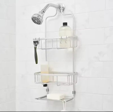 3-Layer Aluminum Shower Caddy Home Storage & Organization Shower Caddies
