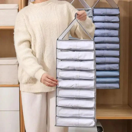 Foldable Hanging Closet Organizer Bag Home Storage & Organization Closet Organizers