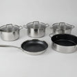 Uakeen VK56 Triple S/S Cookware Set 9pc Cookware Cookware Sets