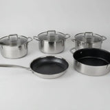 Uakeen VK56 Triple S/S Cookware Set 9pc Cookware Cookware Sets