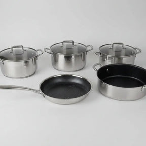 Uakeen VK56 Triple S/S Cookware Set 9pc Cookware Cookware Sets