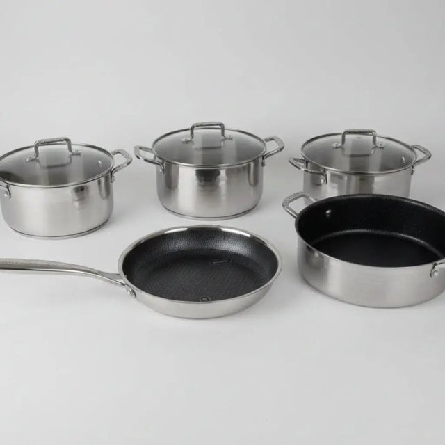 Uakeen VK56 Triple S/S Cookware Set 9pc Cookware Cookware Sets