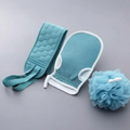 3-Piece Exfoliating Shower Kit Bath & Body Exfoliating Washcloths & Towels