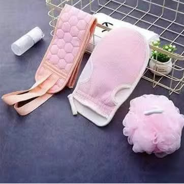 3-Piece Exfoliating Shower Kit Bath & Body Exfoliating Washcloths & Towels