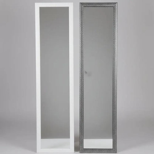 Full-Length Floor Mirror Dark Wood Frame Floor Mirrors