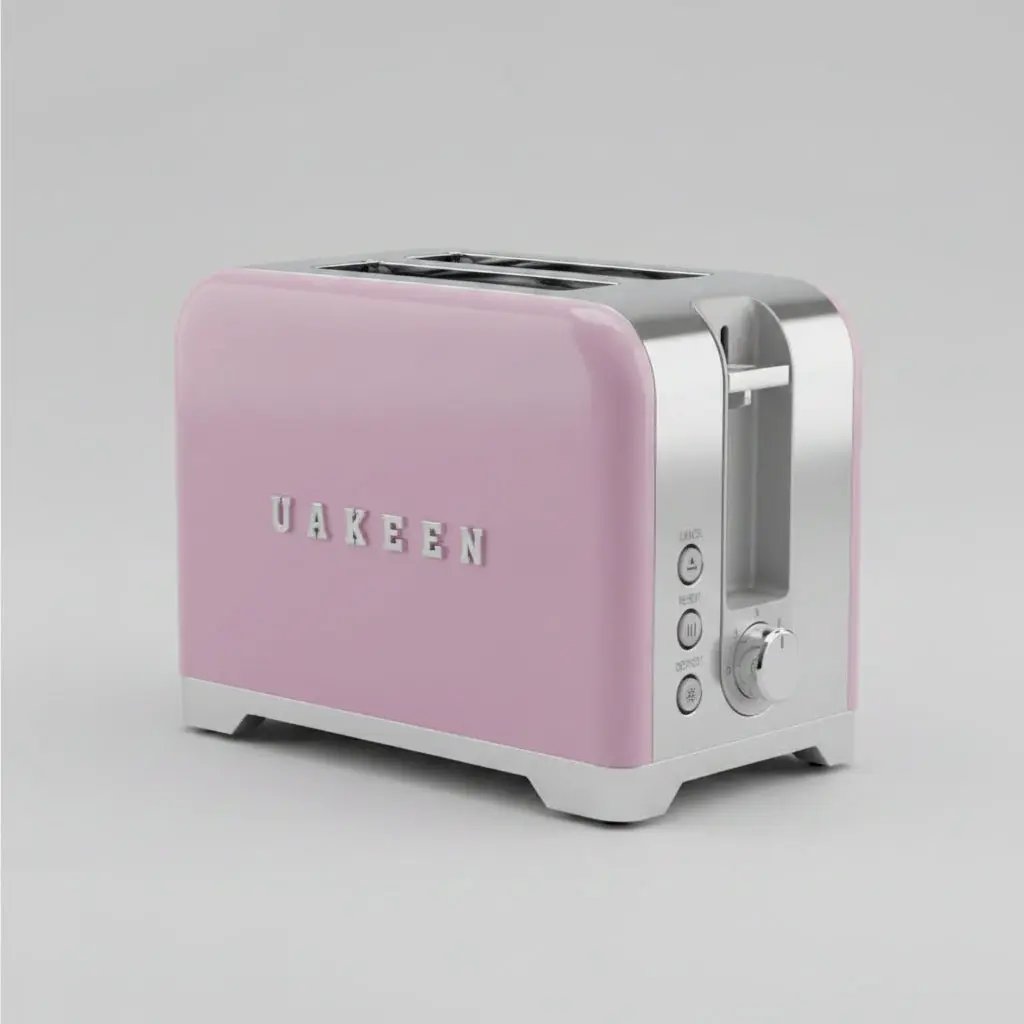 Uakeen 2-Slice Stainless Steel Toaster Kitchen Appliances Toasters