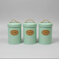 3pc Alloy Canister Set Food Storage Containers
