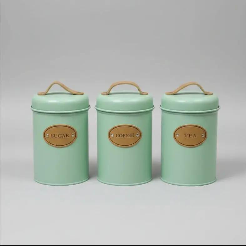 3pc Alloy Canister Set Food Storage Containers