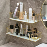 Marble Glass Luxury Bathroom Shelf Home Decor & Bathroom Wall Shelves & Ledges