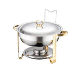 5L Stainless Steel Chafing Dish with Lid Rest Kitchen & Dining Chafing Dishes