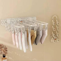 24 Clip Wall Folding Cloth Hanger Drying Hangers