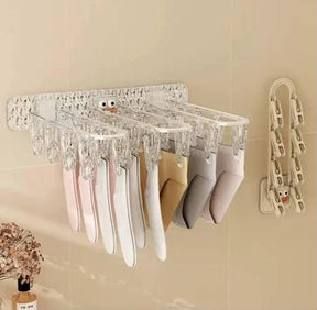 24 Clip Wall Folding Cloth Hanger Drying Hangers