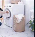 Round Cotton Linen Laundry Basket Home Storage Laundry Baskets