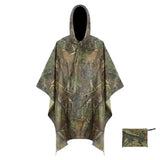 Unisex Adult Rain Poncho with Cap Outdoor & Travel Ponchos