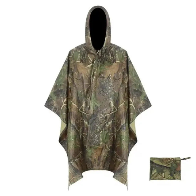Unisex Adult Rain Poncho with Cap Outdoor & Travel Ponchos