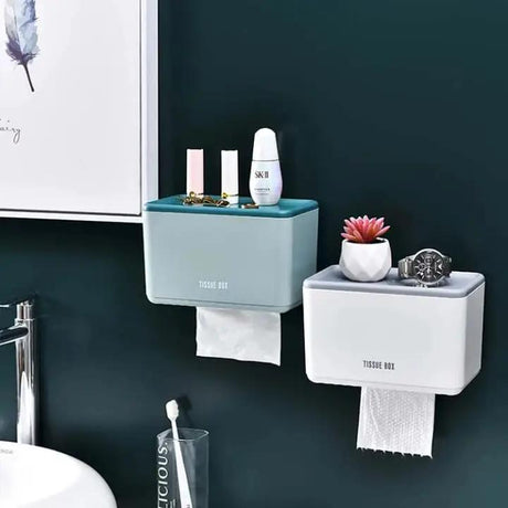 Wall-Mounted Toilet Paper Holder Box Bathroom Accessories Toilet Paper Holders
