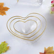 3 Pcs Heart-Shaped Glass Salad Bowl Set Kitchen & Dining Serving Bowls